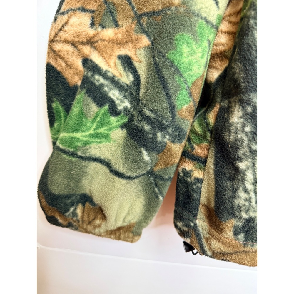 Trail Crest Fleece Jacket Women 2XL Pink Camo FullZip Mock Neck Outdoor Gorpcore - Picture 8 of 10